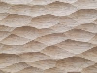 Sculptured Panel - Adze Pattern: Three-layer oak panel