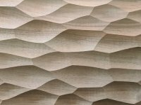 Adze Carved Walnut 3-Layer Panel