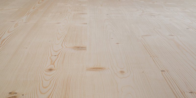 Spruce Triply Three-Layer Panels: 140mm strips - Perspective view