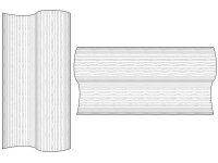 Thin Birch Plywood: Column wrap/long-grain orientation